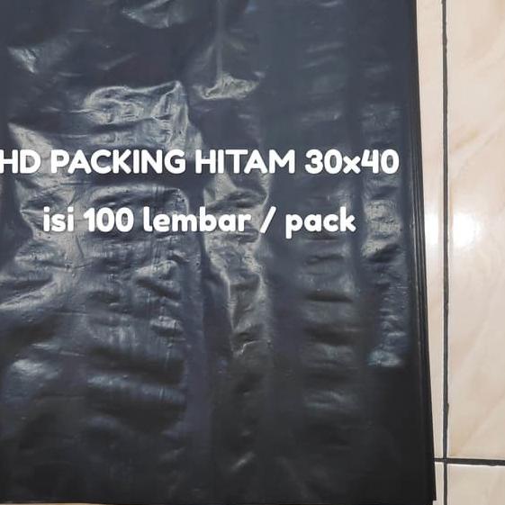 ➢ HD Packing Hitam 30x40 - Plastik packing - Plastik sampah kecil ➱