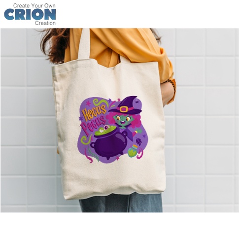 Totebag Halloween - Halloween Cute Series- Bisa Custom Nama - By Crion