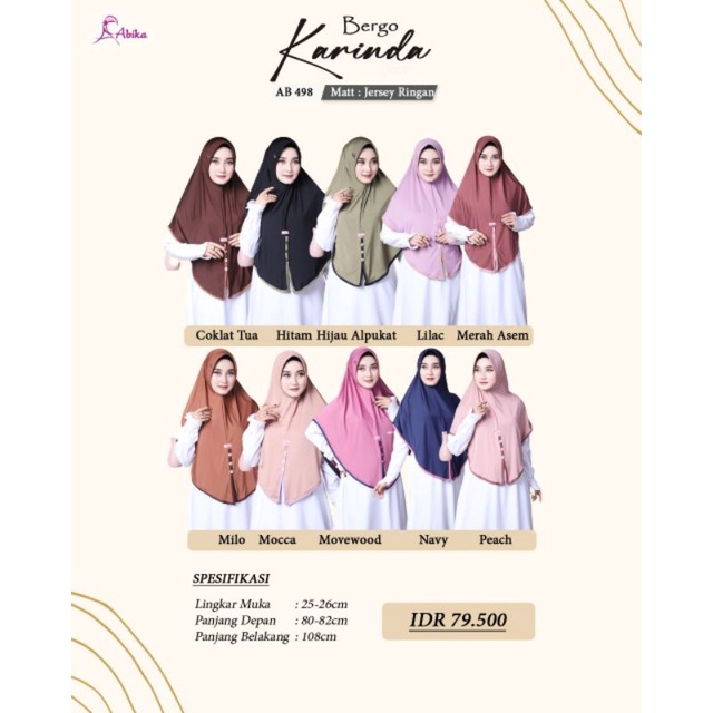Bergo Karinda By Abika Hijab