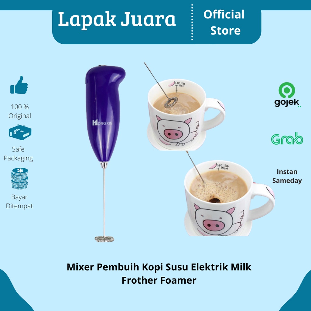 Mixer Pembuih Kopi Susu Elektrik Milk Frother Foamer Mixer Kecil Mixer mini Mixer telur