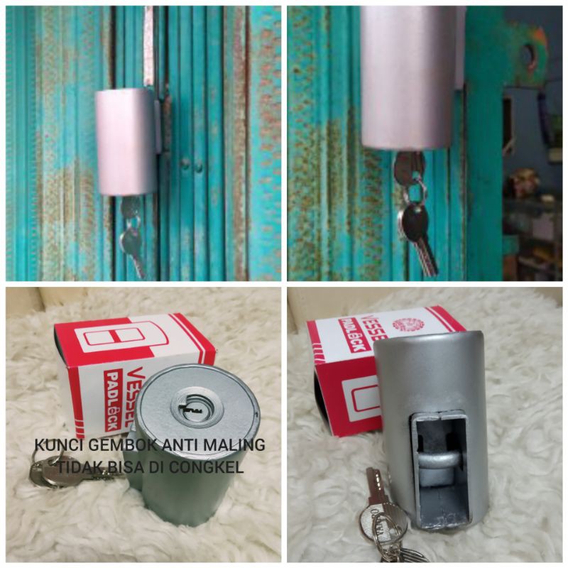 Gembok pagar rumah/gembok garasi /kunci gembok anti maling/kunci folding gaet