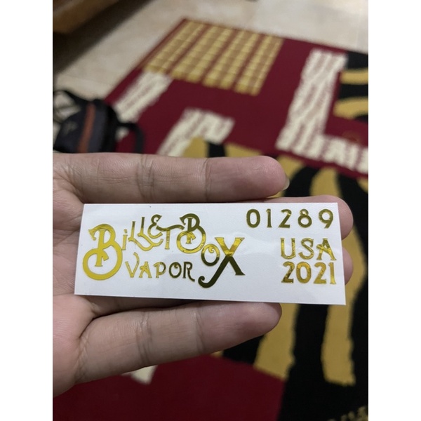 sticker decal billet box