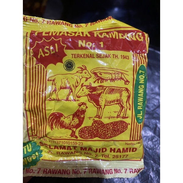 

Bumbu Masak Kambing 40g