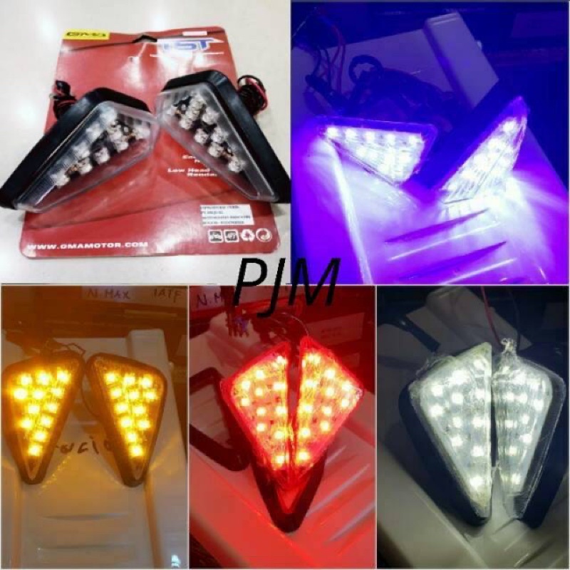 Sen Tempel Lampu Sein Led Segitiga Universal R15,Cbr150r,Gsx,Ninja,R25 &amp; Motor Lain Nya