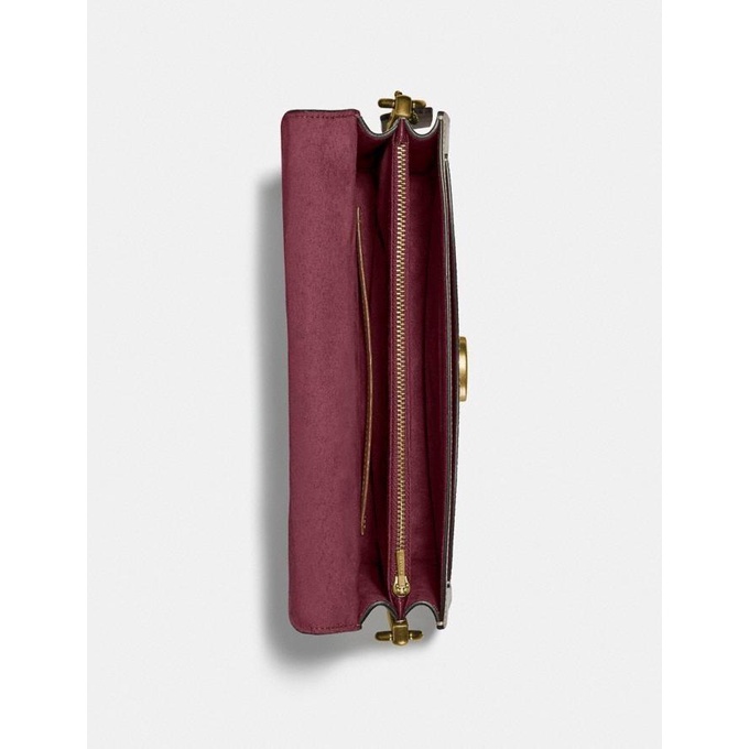 Coach Tabby Shoulder Bag 26 With Signature Canvas Chalk Original 100%