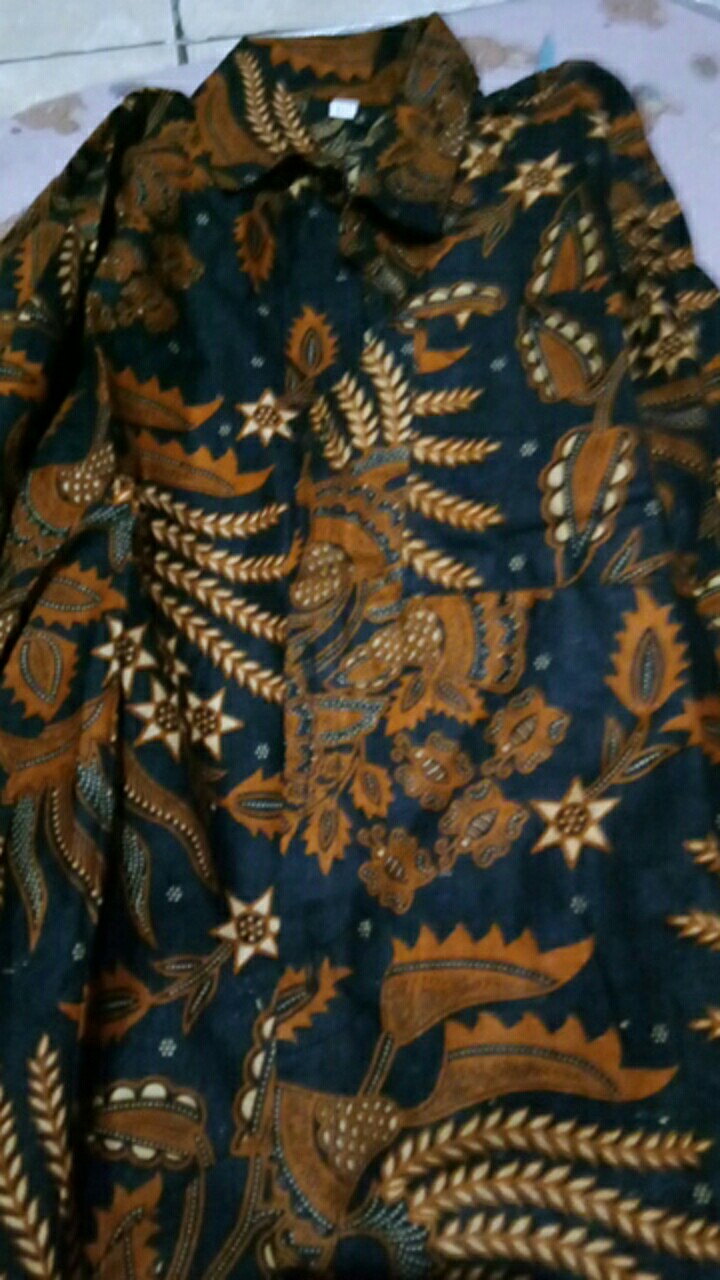 Baju Batik Anak Kemeja Lengan Panjang