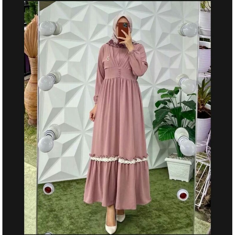 "DK"{ BISA-COD }{ TERLARIS  } GAMIS SHERYN PREMIUM ORIGINAL BRAND // GAMIS FASHION MUSLIM //"DK"