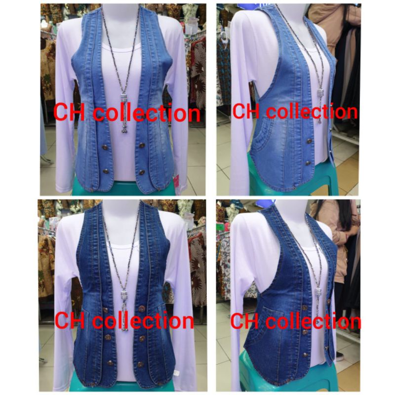 Rompi Jeans Wanita outer Jeans Tebal Cewek Wanita Trendy Terbaru Kekinian ROMPI WANITA ROMPI denim