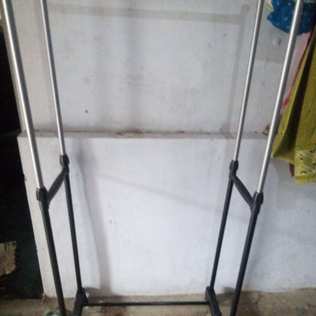 Single Rak Jemuran Laundry Beroda Multifungsi