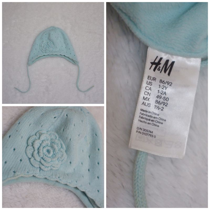 preloved topi H&M HnM HM Baby rajut