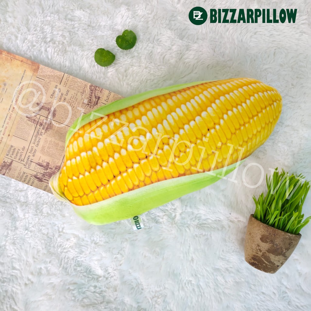 Bizzarpillow Bantal Sayur Sayuran Bantal Jagung size M BZ136