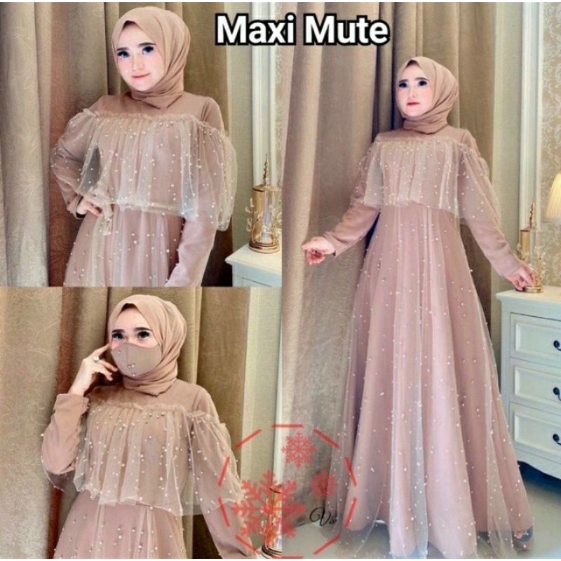 maxi mute gaun lebaran pesta-dres pernikahan -gaun kondangan-gaun terbaru-gaun lamaran-gaun wisuda u