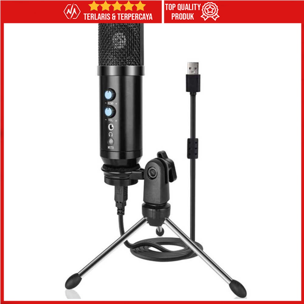 Microphone Condenser USB Mikrofon with Stand Mic - TaffSTUDIO UD-900FX