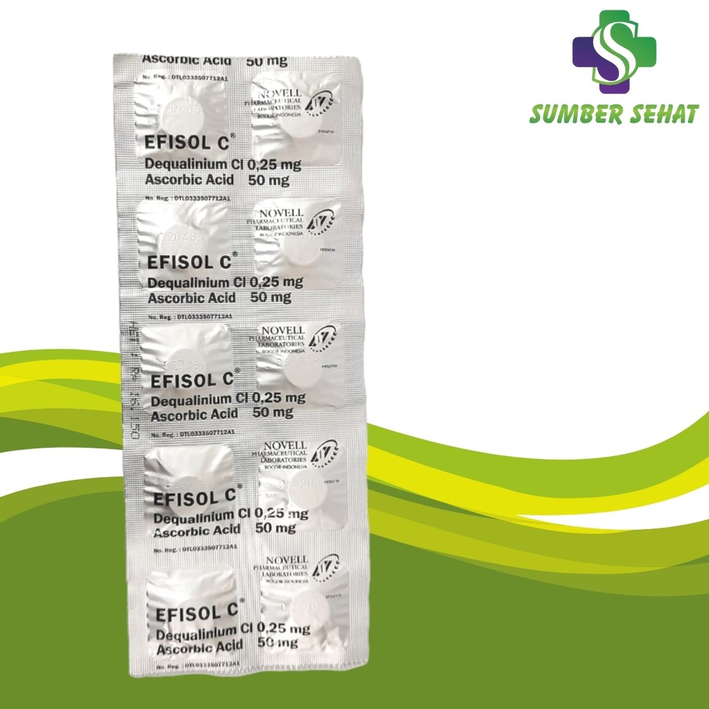 EFISOL C LOZENGES STRIP 10 TABLET