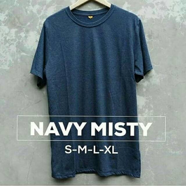 Kaos polos navy misty