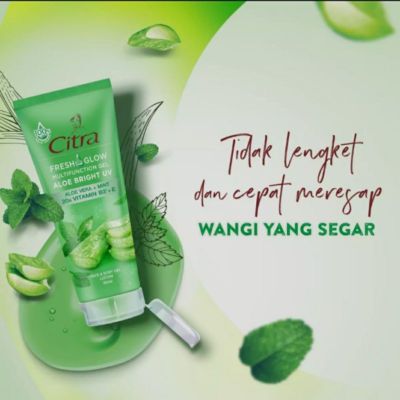 CITRA BODY SERUM UV ALOE VERA | TOMATO | COCONUT 180ML - HYDRATING GEL SOOTHING GEL LOTION