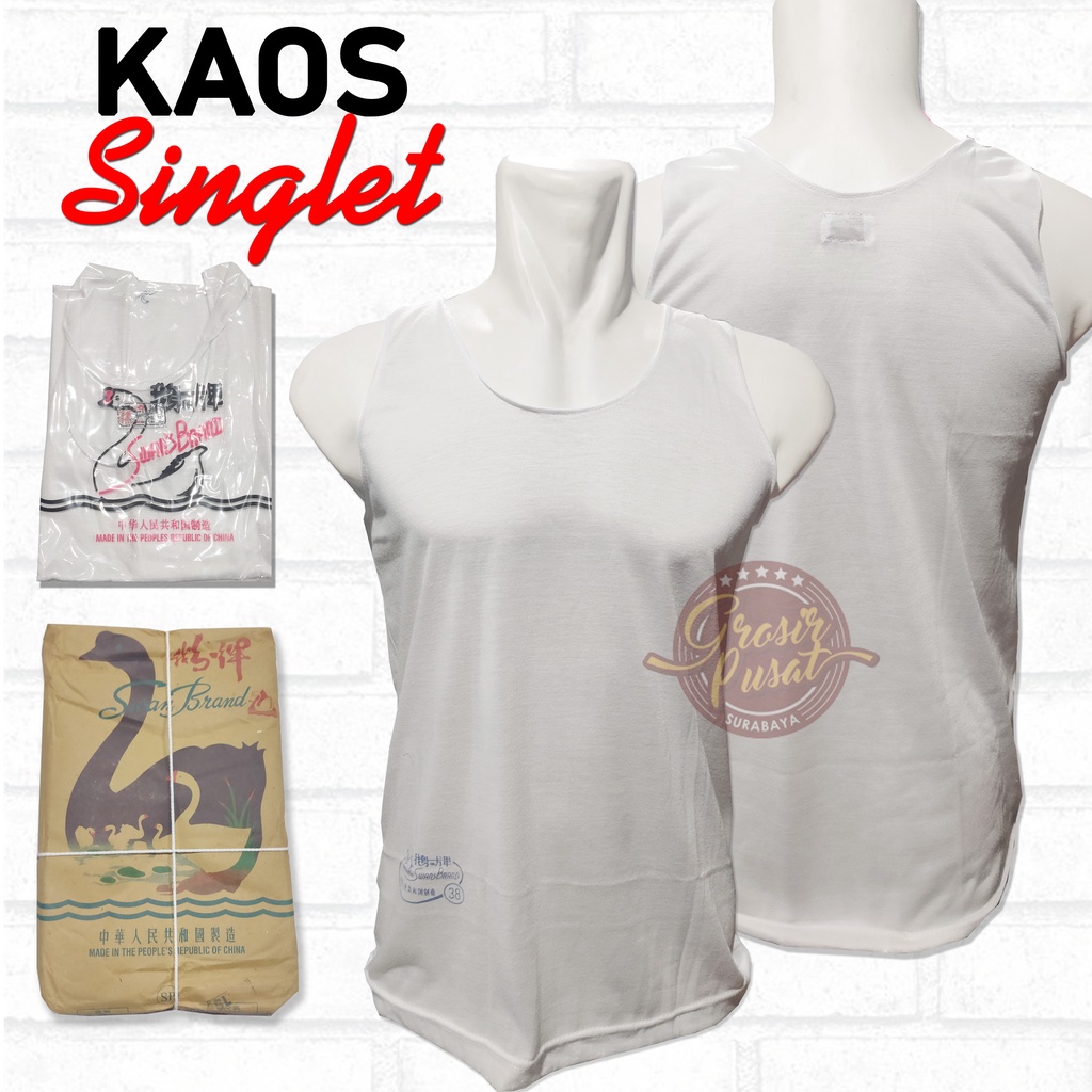 Kaos Dalam Model Singlet Swn Pria Size 34 36 38 40 42