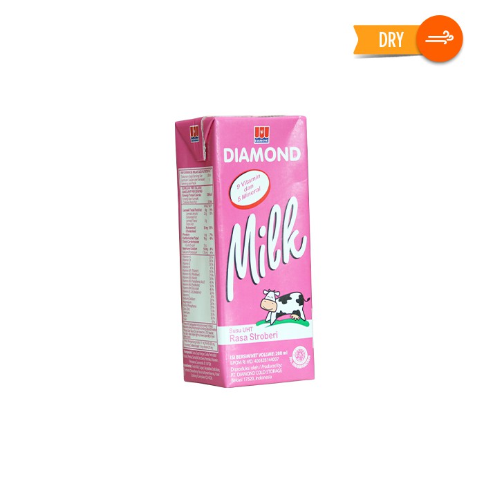 

Diamond Milk Uht Strawberry 200ml