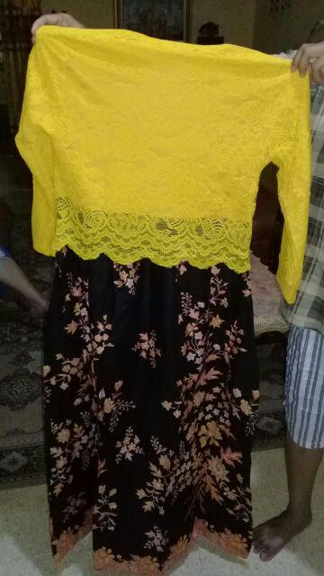 Couple Gamis Brokade Couple 2557 //couple Gayatri Bruklat // Lumbung Batik