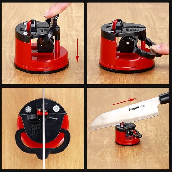 Alat Pengasah Pisau Knife Sharpener Gunting Cutter Asah Tajam Sharp PLEVA