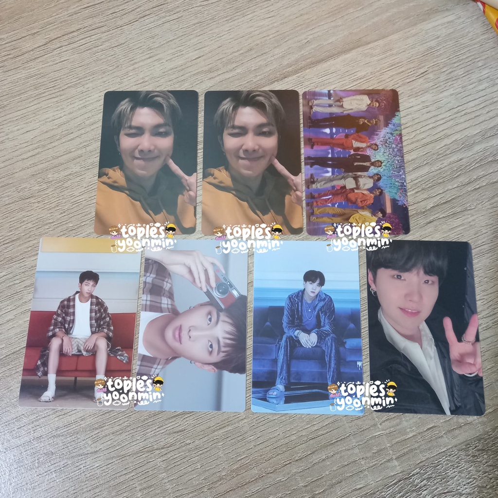[BACA DESKRIPSI] Photocard PC BTS Yoongi Suga Namjoon RM Lucky Draw BE LD Sit Vertical