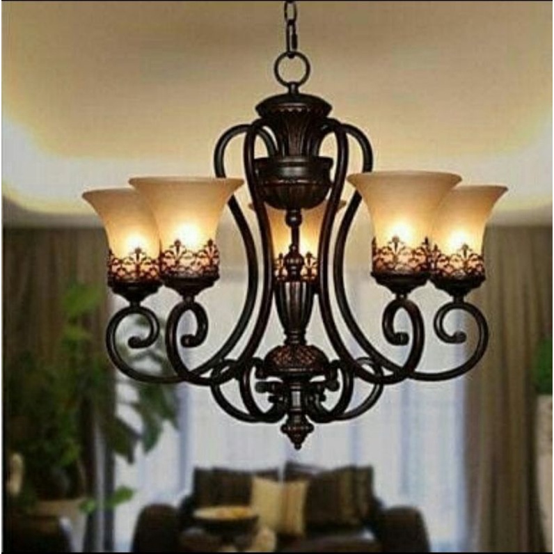 Lampu Hias Gantung Vintage Klasik 305-5 BK