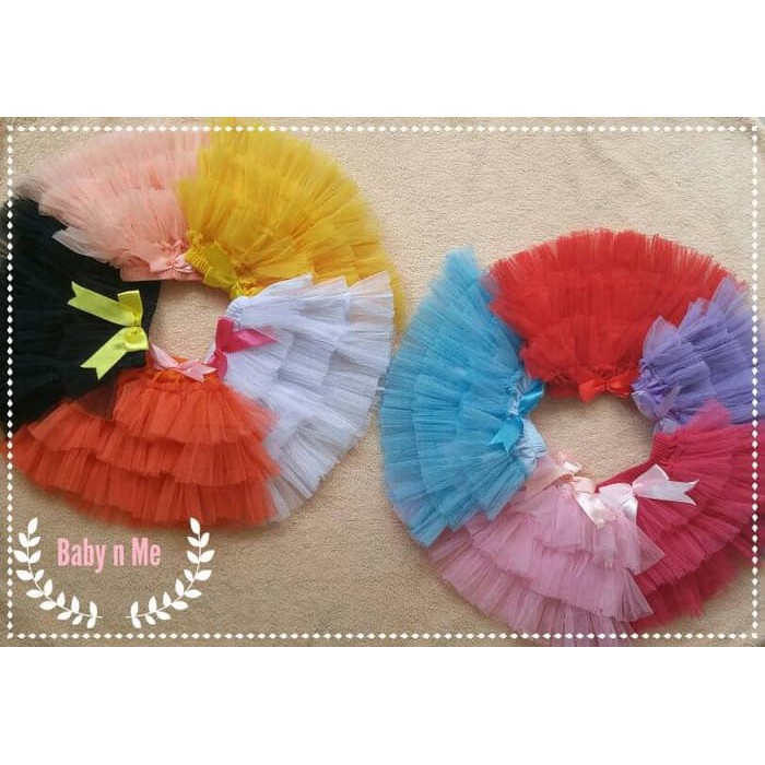 Basic Skirt Rok Tutu - Rok Anak Perempuan - Rok Celana Anak Skirt Tutu - Rok Tutu Lucu Pita -Fashion