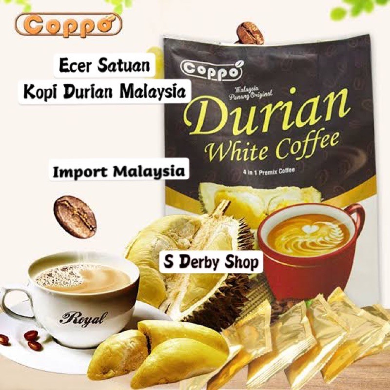 

Coppo Durian White Coffee Kopi Durian Malaysia Ecer Satuan