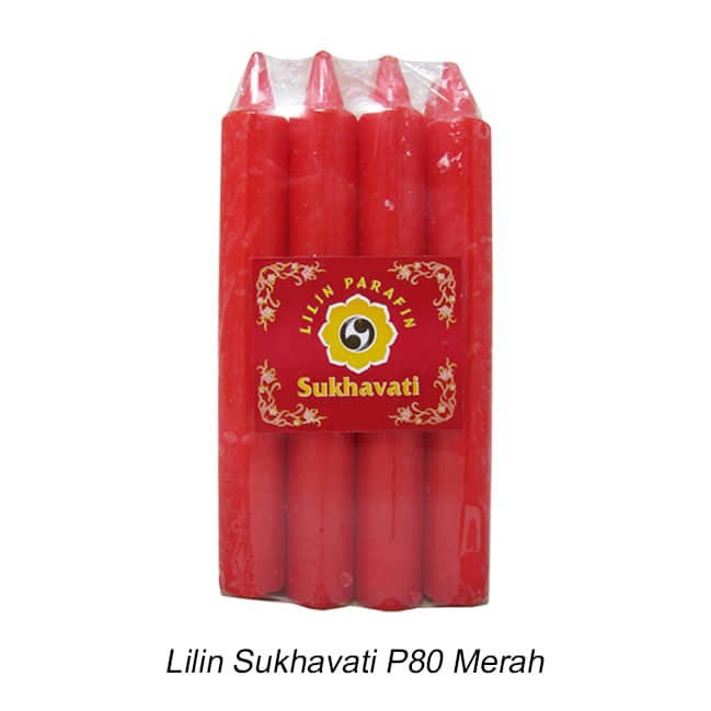 Lilin sembahyang Sukhavati Merah