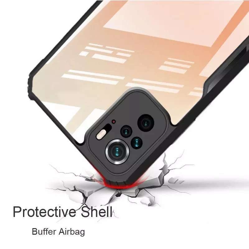 Anti shock Fuze Transparant Case Xiaomi mi 11T/ Mi 11T Pro Shockproof Transparant Protec Camera