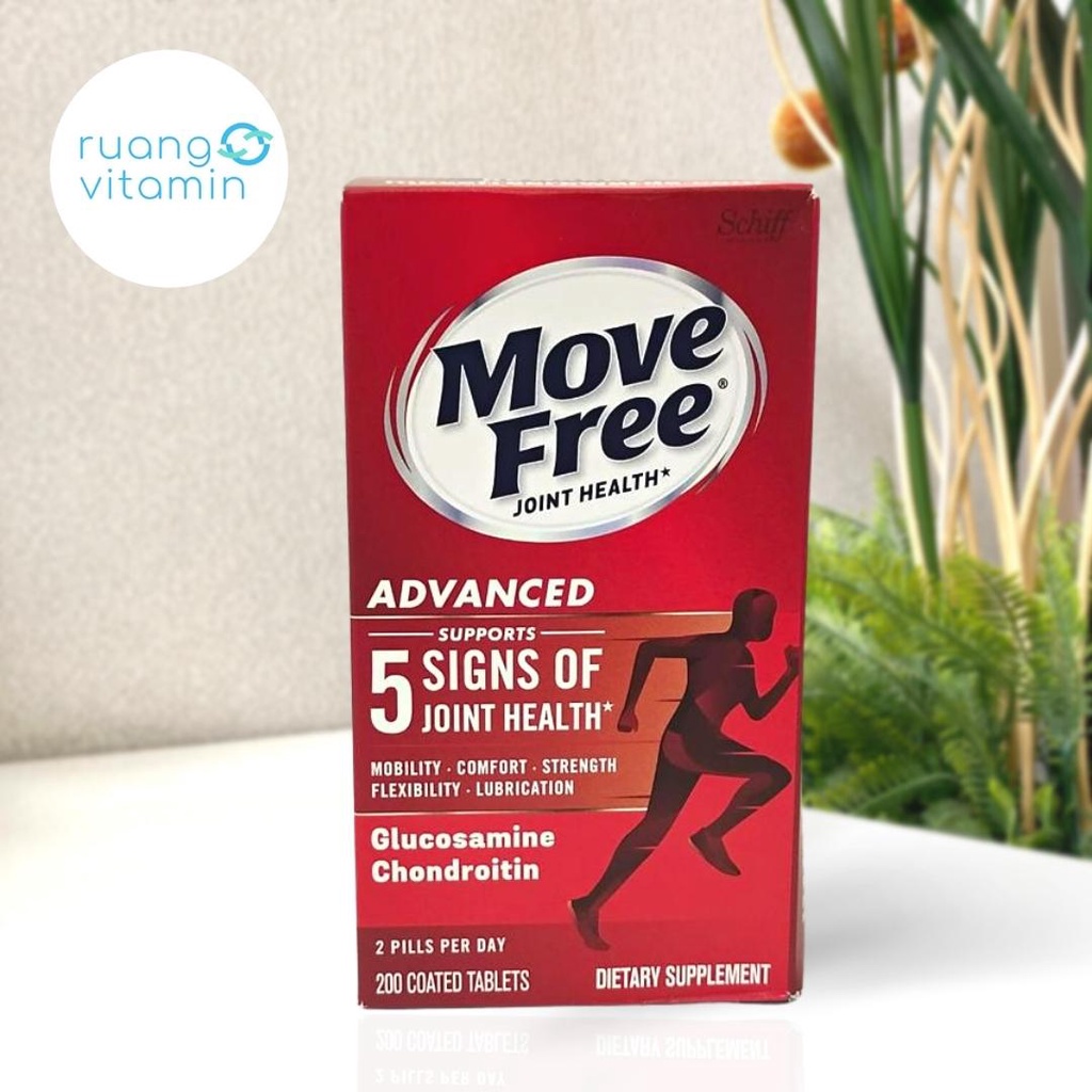 SCHIFF Move Free Joint Health Advanced Glucosamine + Chondroitin (200 Tablets)