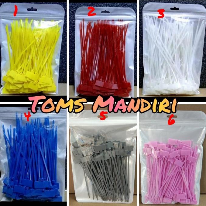 

TERBARU Kabel Ties Label Ties 4X150mm /Ties kabel bendera