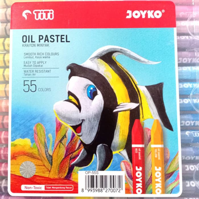 

TiTi Joyko Oil Pastel OP-55S Crayon 55 Colours Krayon Minyak 55 Warna Colors Asli Original