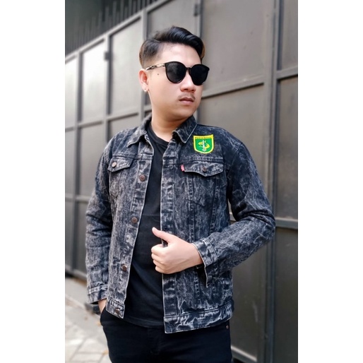 Jaket Jeans Persebaya Blue Wosh