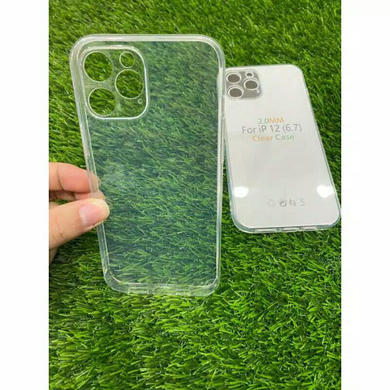IPHONE 12 PRO MAX CLEAR HD 2.0 SILIKON BENING TRANSPARAN BAHAN TEBAL ANTI JAMUR