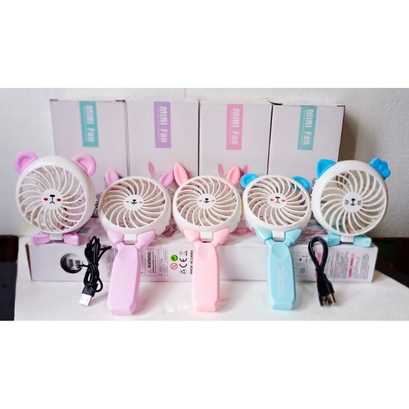 Kipas Kartun Lipat Karakter Mini /Mini Fan / kipas angin mini terbaru / shuangxiong