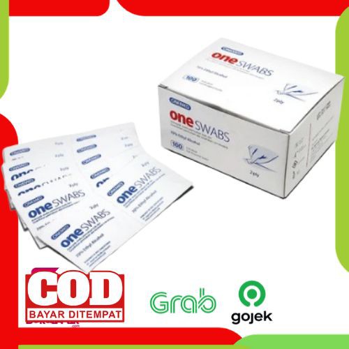 Alcohol Swab Oneswab / Alkohol antiseptik 70% / Tissue Kapas One Swabs