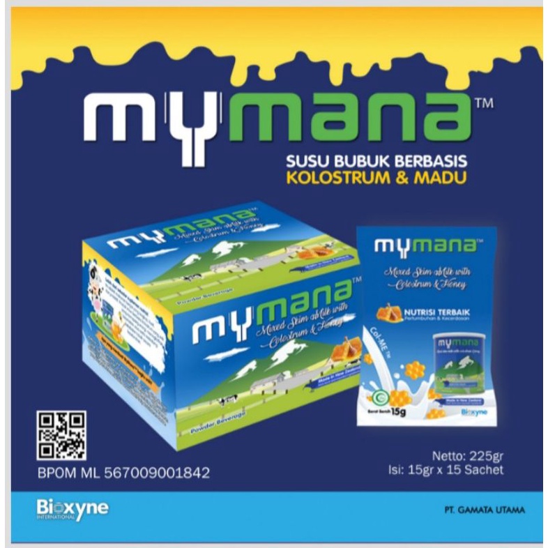 MYMANA SUSU BUBUK DENGAN KOLOSTRUM DAN MADU