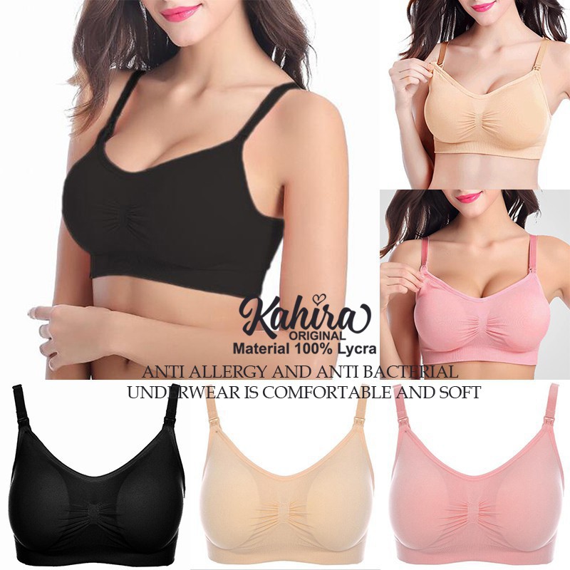 Bra Super Fit Kahira Bra Original Adem Anda Nyaman Serasa Tak Pakai Bra - HITAM