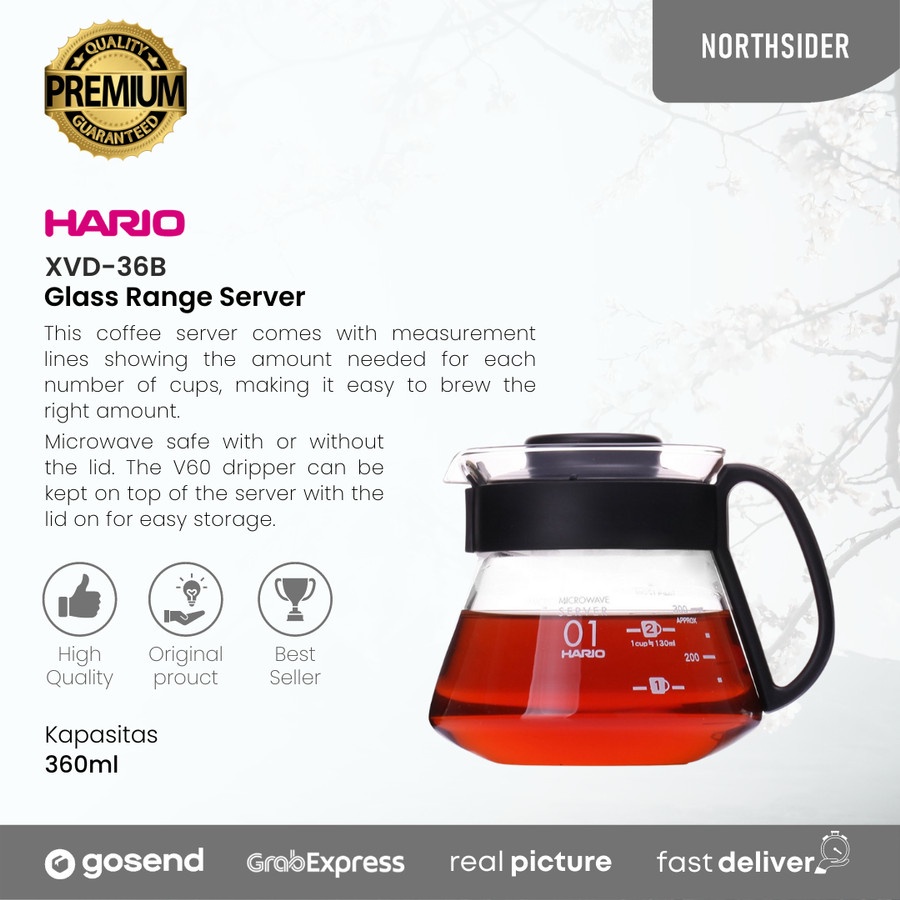 Hario Glass Range Server 360ml XVD-36B