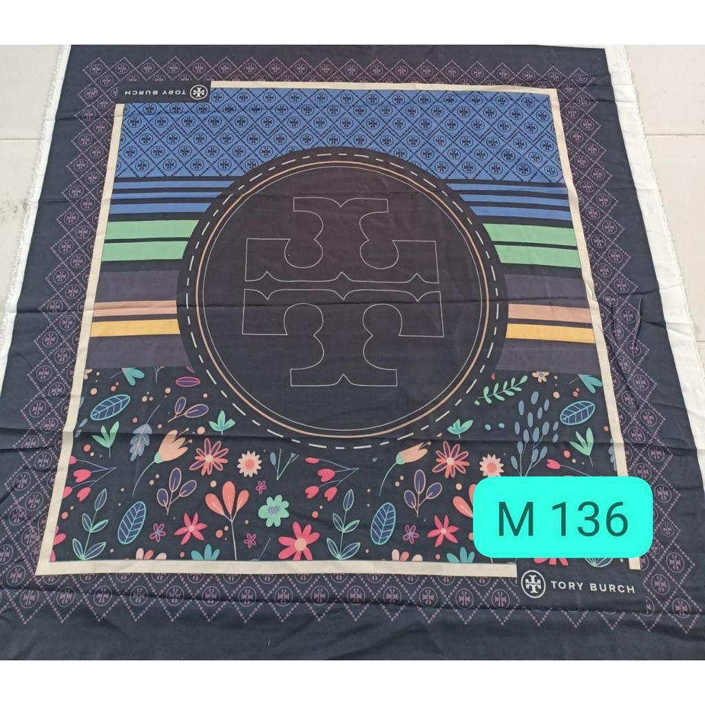 SADEAN HIJAB VOAL MOTIF BUNGA SERIS DASAR HITAM//DENAY MOTIF TERBARU N136 HIJAB SERAGAM BISA COD