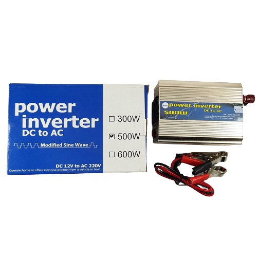 Power Inverter USAT 500 Watt DC 12V to AC 220V 500w 12 Volt Alat ubah Aki ke Listrik