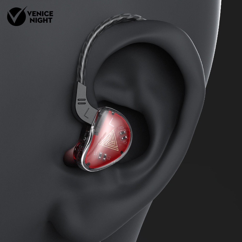 (Veni) Qkz Ak9 Earphone In-Ear Hifi Heavy Bass Dengan Kabel+Mikrofon Untuk Olahraga