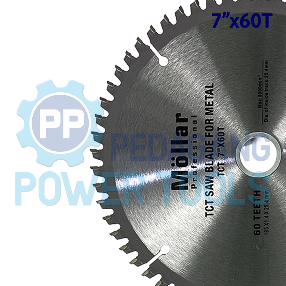 MOLLAR 7&quot; X 60T MATA POTONG BESI GERGAJI MESIN METAL CUTTING WHEEL SAW