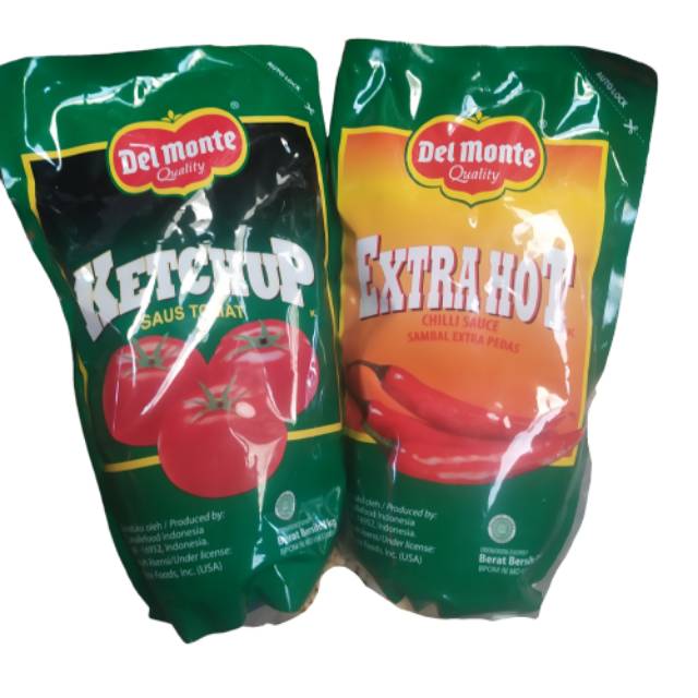 

Saus del monte ketchup & extra hot 1 kg