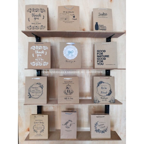 

Paperbag Coklat + sablon (minimal 100)