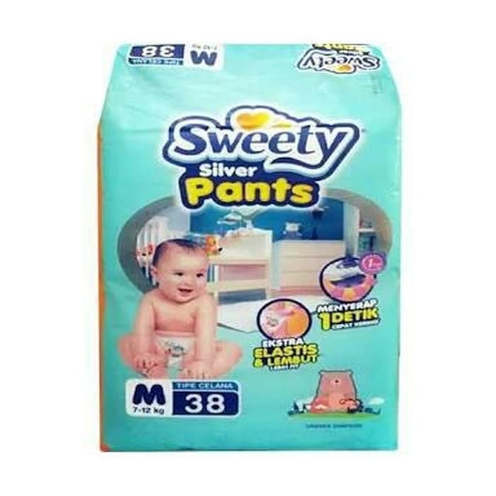 SWEETY SILVER PANTS M38 L36 XL34 / TERMURAH SWEETY L 36 M 38 XL 34