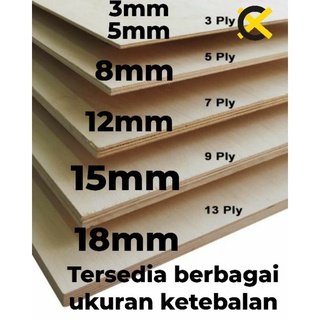 Jual Triplek 8mm 40cm x 50cm Plywood Multiplek Indonesia|Shopee Indonesia