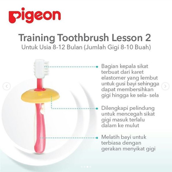 PIGEON SIKAT GIGI GUSI BAYI - Baby Training TOOTH BRUSH Lesson 123, 3 Step latihan melatih anak terapi wicara speech delay therapy SI sensori integrasi sensory latihan terlambat biacara