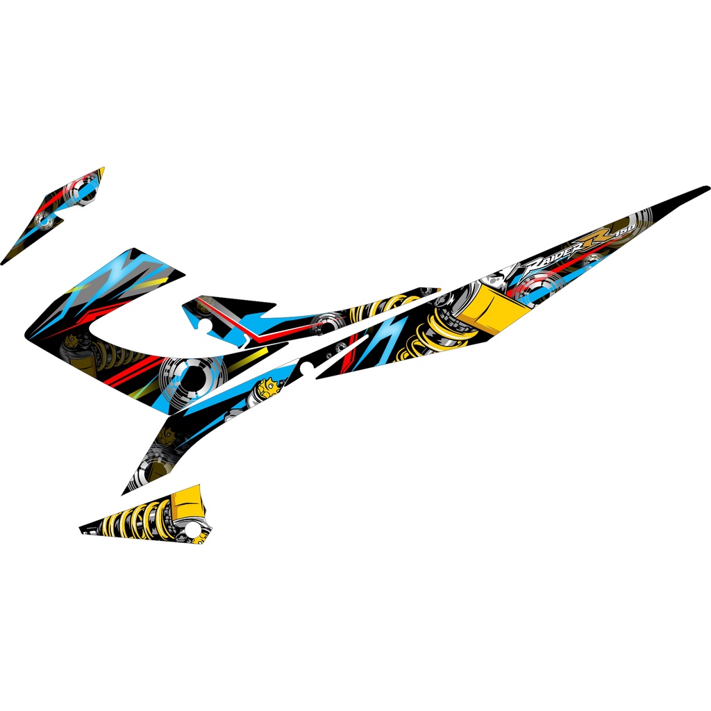 Stiker STRIPING SATRIA FU 2014THAILOOK variasi costum grafis